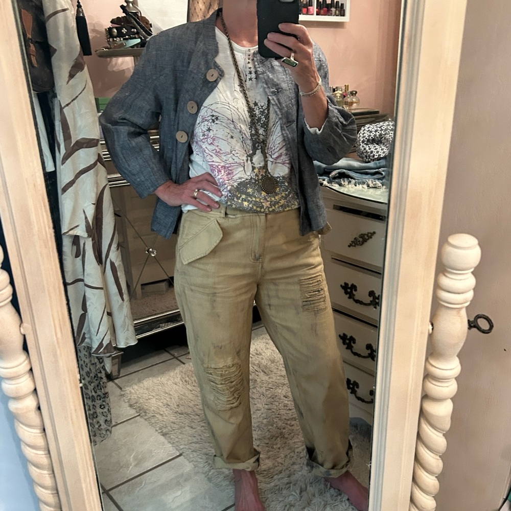 100% Linen swing jacket - Picture 10 of 15